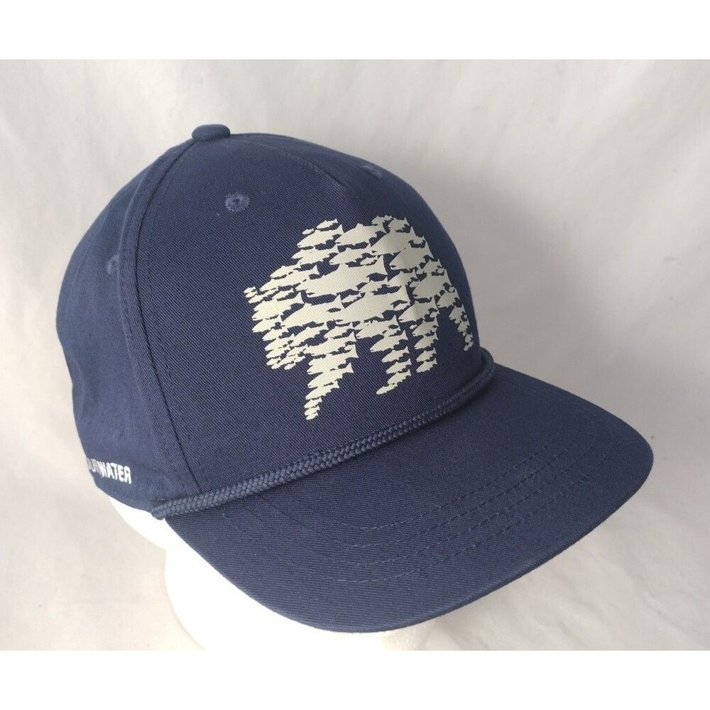Rep Your Water Salmon Bear Fishing Adjustable Snapback Rope Hat/Cap-EXCELLENT!